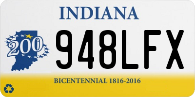 IN license plate 948LFX