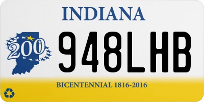 IN license plate 948LHB