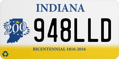 IN license plate 948LLD