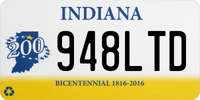IN license plate 948LTD