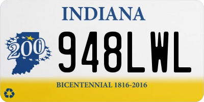 IN license plate 948LWL