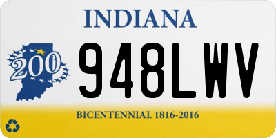 IN license plate 948LWV
