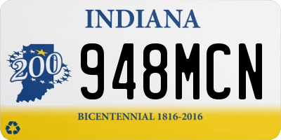 IN license plate 948MCN