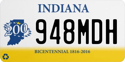 IN license plate 948MDH