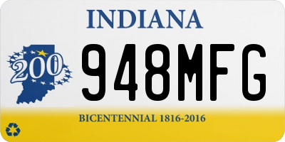 IN license plate 948MFG