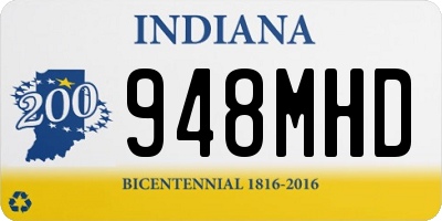 IN license plate 948MHD