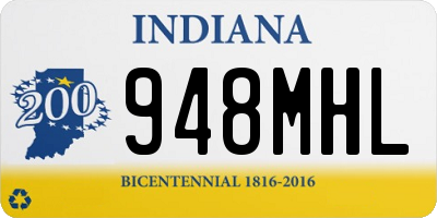 IN license plate 948MHL