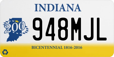 IN license plate 948MJL