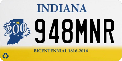 IN license plate 948MNR