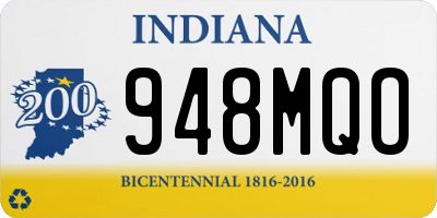 IN license plate 948MQO