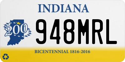 IN license plate 948MRL