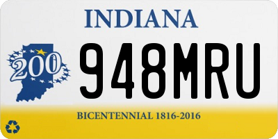 IN license plate 948MRU