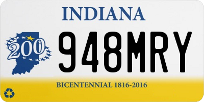 IN license plate 948MRY