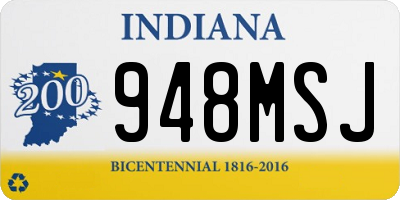 IN license plate 948MSJ