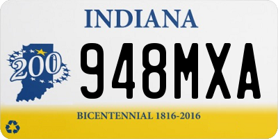 IN license plate 948MXA