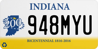 IN license plate 948MYU