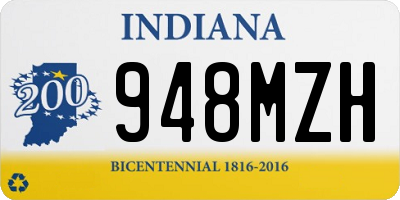 IN license plate 948MZH