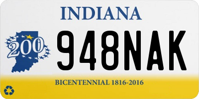 IN license plate 948NAK
