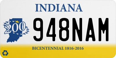 IN license plate 948NAM