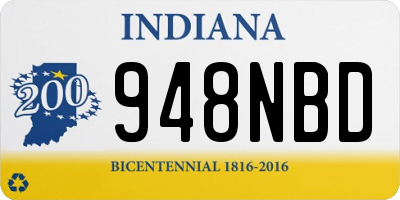 IN license plate 948NBD
