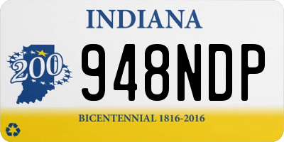 IN license plate 948NDP