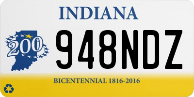 IN license plate 948NDZ