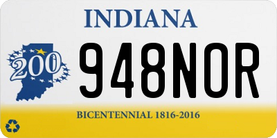 IN license plate 948NOR