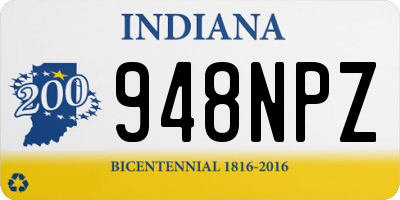 IN license plate 948NPZ