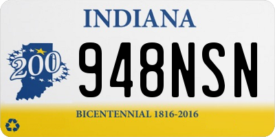 IN license plate 948NSN