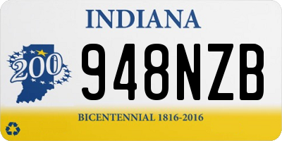 IN license plate 948NZB