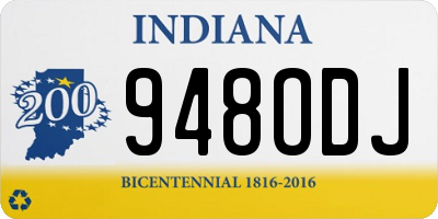 IN license plate 948ODJ