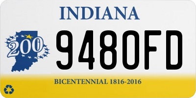 IN license plate 948OFD