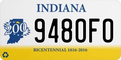 IN license plate 948OFO