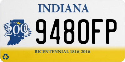 IN license plate 948OFP
