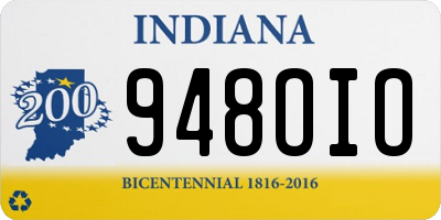 IN license plate 948OIO