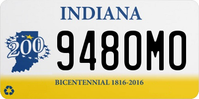 IN license plate 948OMO