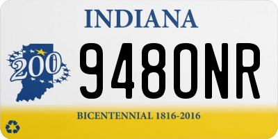 IN license plate 948ONR