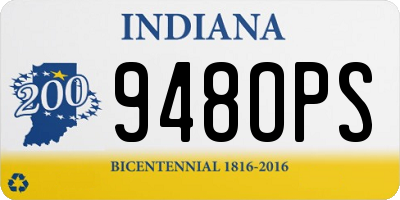 IN license plate 948OPS