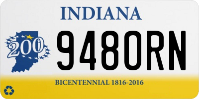 IN license plate 948ORN
