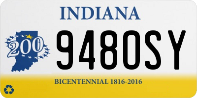 IN license plate 948OSY