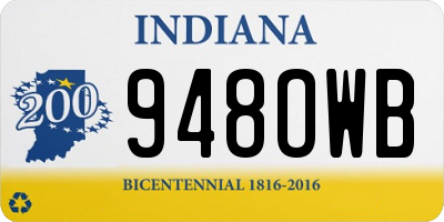 IN license plate 948OWB