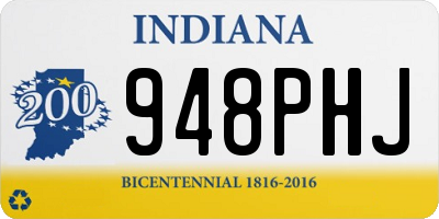 IN license plate 948PHJ
