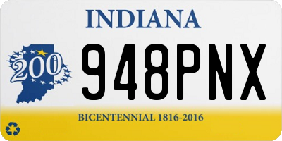 IN license plate 948PNX