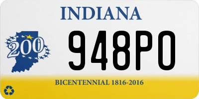 IN license plate 948PO
