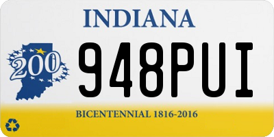 IN license plate 948PUI