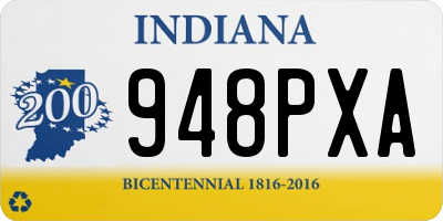 IN license plate 948PXA