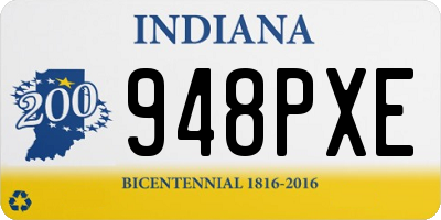 IN license plate 948PXE