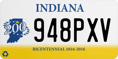 IN license plate 948PXV