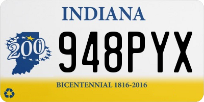 IN license plate 948PYX