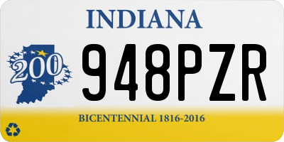 IN license plate 948PZR